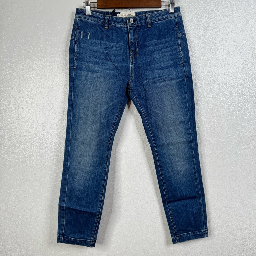 Nili Lotan Tel Aviv Slight Drop Narrow Leg Jeans Size 25